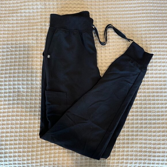 Jaanuu W20003 Women's Silex Knit-Waist Scrub Joggers - BLACK - XS TALL - Picture 1 of 5